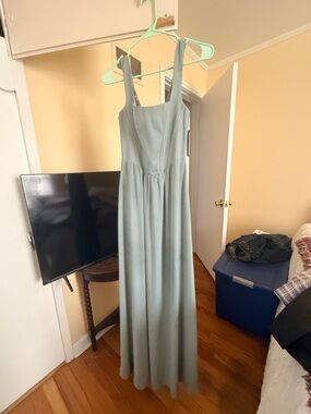 Show Me Your MuMu Sage Green Maxi Dress with Square Neck